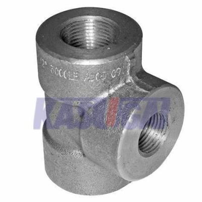 China ASTM A182 F304 ASME B16.11 Tê Reto Rosqueado Forjado de Aço Inoxidável de Alta Pressão (THD) à venda