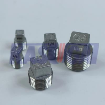 China AISI 304 MSS SP-114 CL1000  Stainless Steel Cast Threaded Square Head Plug for sale