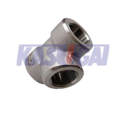 China Socket Weld STAINLESS STEEL HIGH PRESSURE FITTINGS ASTM A182 SW Straight Tee for sale