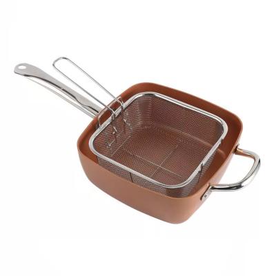 China Weekly deal Square sauce pot PFOA free coating for sale