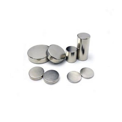 China Nickel Coating Neodymium Round And Disc Magnet Industrial Magnet Customized for sale