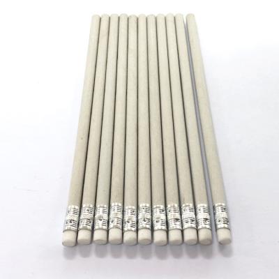 China office & School pencil maker HB paper pencil newspaper printing pencil environmental protection pencil with eraser for sale