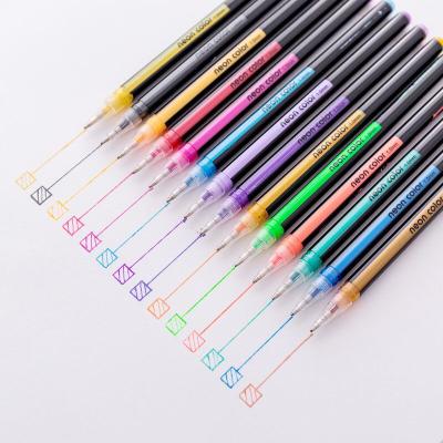 China Gel Pen Set Adult Coloring Books Glitter Pastel Color and Gel Pens for sale