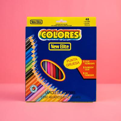 China For students 7 inch oil pencil colors and woodless colored paint pencil in different colored box package for sale