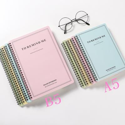 China Promotion\Business\Pink A5/B5 Spiral Notebook School Diary Notebook Simplicity School\Office For Girls for sale