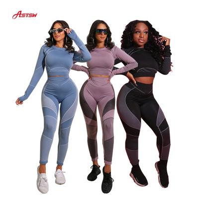 China Quickly Wear Women Yoga Fitness Set Breathable Dry Printed Active Workout Clothing for sale