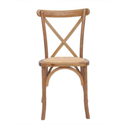 China RCH-4167 Farmhouse Wooden Chairs Cross Dining Back Chair Furniture for sale