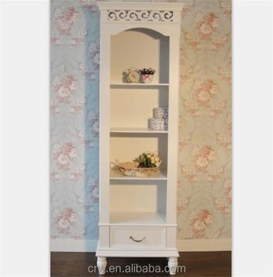 China WH-4117 French Style French Library Furniture White Reclaimed Wood Cabinet for sale