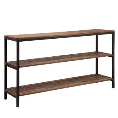 China 6431J Industrial Industrial Home Furniture 3 Layers Recyled Wood Shelf for sale