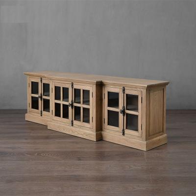 China French hot sale antique reclaimed wood cabinet with drawers for sale