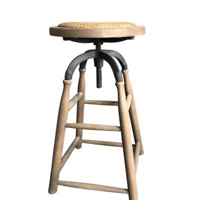 China RCH-9719 Antique Industrial Bar Furniture Metal Wooden Barstools Bar Stools for sale