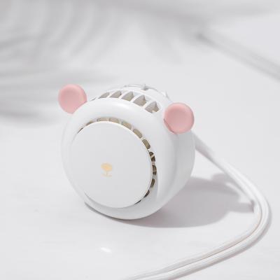 China 3 in 1: Lovely Baby USB Mini Handheld Rechargeable Electric Air Cooling Handheld Hanging Neck Fan for sale