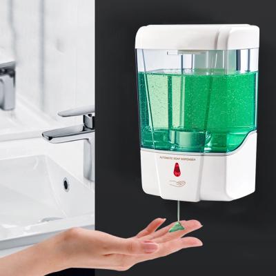 China Modern Infrared Touchless Sensor 700ml Hand Gel Liquid Sanitizer Electric Automatic Soap Dispenser for sale