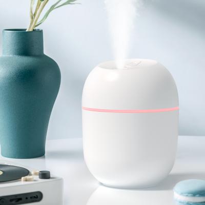 China Colorful Office Bedroom Car Anti-dry Odm Led Night Light Cool Mist Ultrasonic Air Humidifier for sale