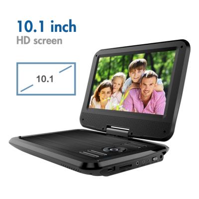 China Lion Battery Supporting 2hours Protection 10.1 Inch Portable Built-In Portable DVD Player Home Dual Swivel Playback Video DVD Player for sale