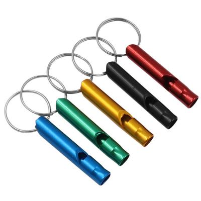 China Stocked Special Wholesale Multicolor Mini Small Dog Whistle For Dog Training With Keychain for sale