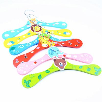 China Wooden Dog Stocked Cat Clothes Hanger Cute Cartoon Pet Hanger Pet Clothes Hanger for sale