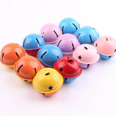 China RTS Wholesale Two Color Painting 4CM Cat Bells Stocked Pendant Sounding Bells Cat Toys Accessories Bells for sale