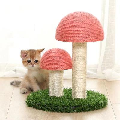 China Environmentally Friendly Jumping Cat Scratcher Tree Detachable Soft Plush Sisal Washable for sale