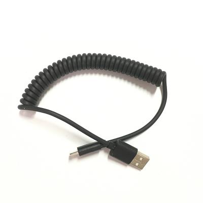 China MP3/MP4 Flexible Coiled Type USB C Data Charging Player 1m 1.2m 1.5m 2m Fast Charger 3m USB-C Cable for sale