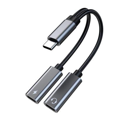 China ROCFLY COMPUTER Audio Type C Cables Audio Adapter For Mobile Phone Usb Computer Microphone Cable 3.5mm Audio for sale