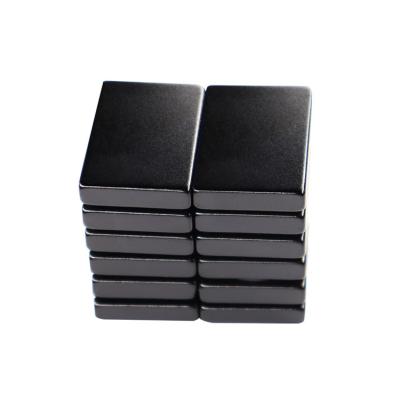 China High Performance Industrial Black Epoxy Plating Magnet Fridge Around Ndfeb Magnet Rare Earth Magnetic Block for sale