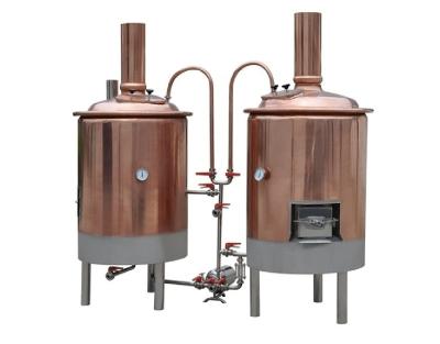 China Machinery Repairs Workshop Suitable Red Copper Beer Brewing Equipment Price Crushing System KY-5BBL for sale