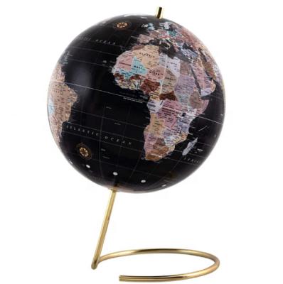 China Good Quality Paper Competitive Price Factory Decorative Antique World Globe With Metal Base for sale