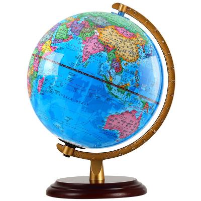 China 20cm Childrens Illuminated World Globe With Wooden Base 20CM for sale