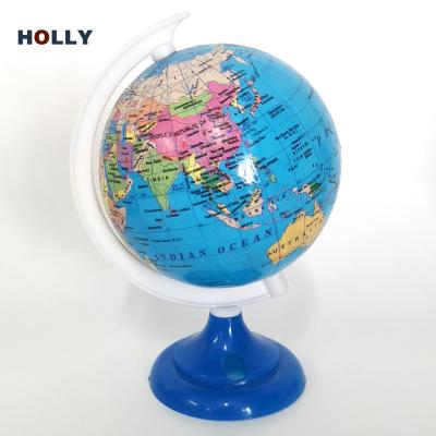 China Cute promotional education world globe with pencil sharpener on base for sale