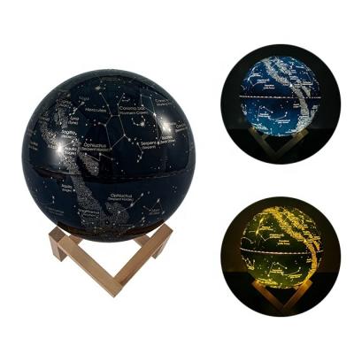 China School Interior Ministry China Manufacturer New Design Illuminated Constellation Globe Shadow Desk Table Lamp LED Rechargeable Moon Lamp Gifts for sale