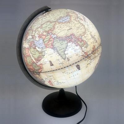 China Geography Factory Big SALE 30cm HOT Antique World Globe With Led Light Educational World Map Earth Globe for sale