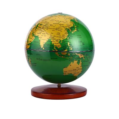 China Desktop OEM 2 in 1Illuminated World Globe with Wooden Stand for Teaching Resources Home Office Office Decoration for sale