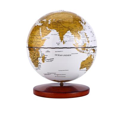 China Wholesale Lighted World Desk Globe With Battery 14cm Touch LED Music Box Globes Night Light Desk Fill Rotating Glowing Decor for sale