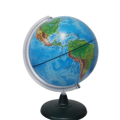 China Plastic Blue PVC 25cm Geography World Globe With Led Lights for sale