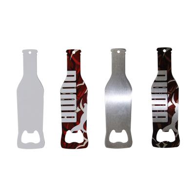 China Prosub Viable High Quality Sublimation Bottle Opener Double Side Printable Stainless Logo Blank Custom Steel Sublimation Bottle Opener for sale