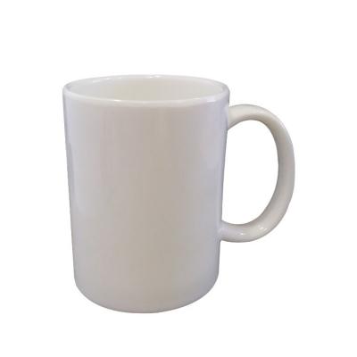 China Viable High Quality Custom Logo Printed Hotel Restaurant Simple 100% Melamine White Coffee Cup Mug With Handle Wholesale for sale