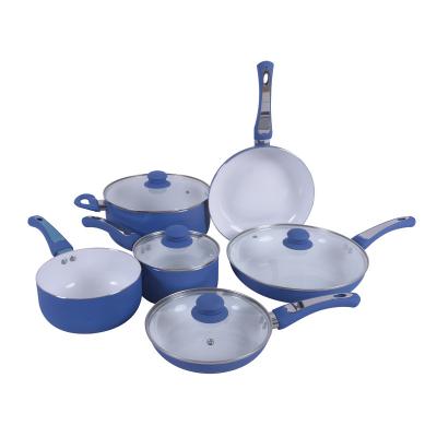 China Sustainable Granite Cookware Set Aluminum Nonstick Cookware Set for sale