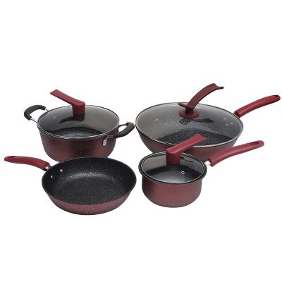 China Viable Wholesale High Quality Casserole Casserole Pots And Pans 4 Pieces Cookingware Set for sale