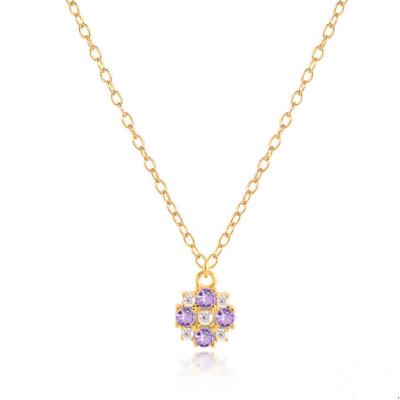 China Wholesale FASHIONABLE Melynn Color CZ Diamond Charm Necklace For Women 925 Sterling Silver Jewelry Necklaces For Women for sale