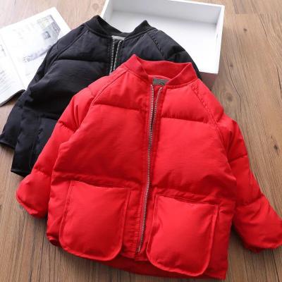 China Best Selling Baby Boy Outerwear Toddlers 2-6y Girl's Red Jackets Breathable Cotton Padded Coat for sale