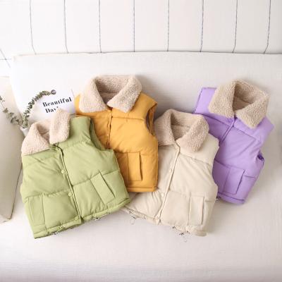 China Breathable Wholesale Korean Version Of Children's Lamb Hair Vest Vest for sale