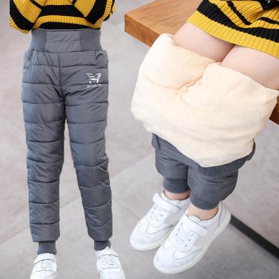 China Warm Breathable Thicken Boys Girls Down Pants High Quality Winter Kids Pants Teens Boy Girl Down Pants Children Ski Down Padded Pants for sale