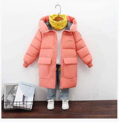 China Polyester / Cotton Down Bubble Cotton Padded Custom Long Coat Jackets For Girls Boys for sale