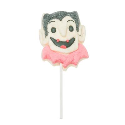 China Natural Halloween Demon Shape Marshmallow Cotton Candy Lollipop for sale