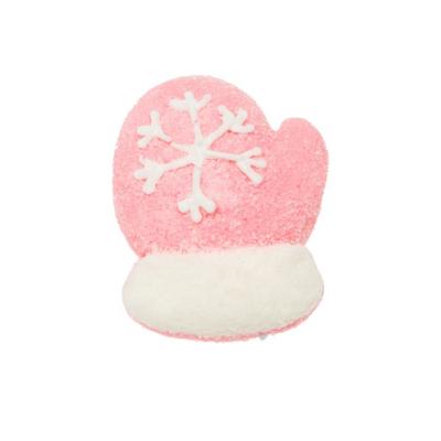 China Natural Cotton Glove Shape Christmas Marshmallow Pink Cotton Candy for sale