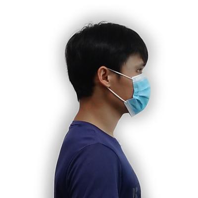 China Earloop não tecido máscara protetora médica de 3 dobras com EN14683: 2019 à venda