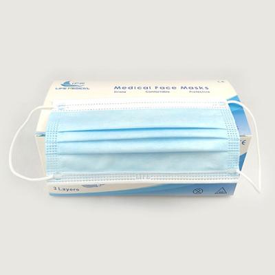 Chine Respirateur chirurgical de soins médicaux protecteurs jetables non-tissés de l'antivirus 3ply à vendre