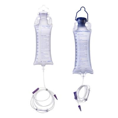 China Transparent 500ml 1500ml Nutrition Gravity Enteral Feeding Sets for sale