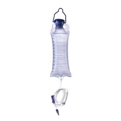 China Transparent Class II 1500ml Disposable Medical Gravity Feeding Set for sale